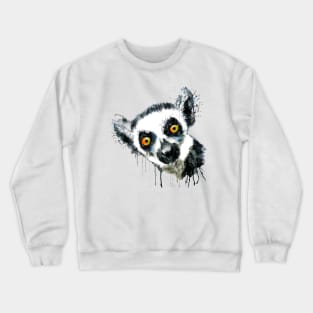 Cute Lemur Head Crewneck Sweatshirt